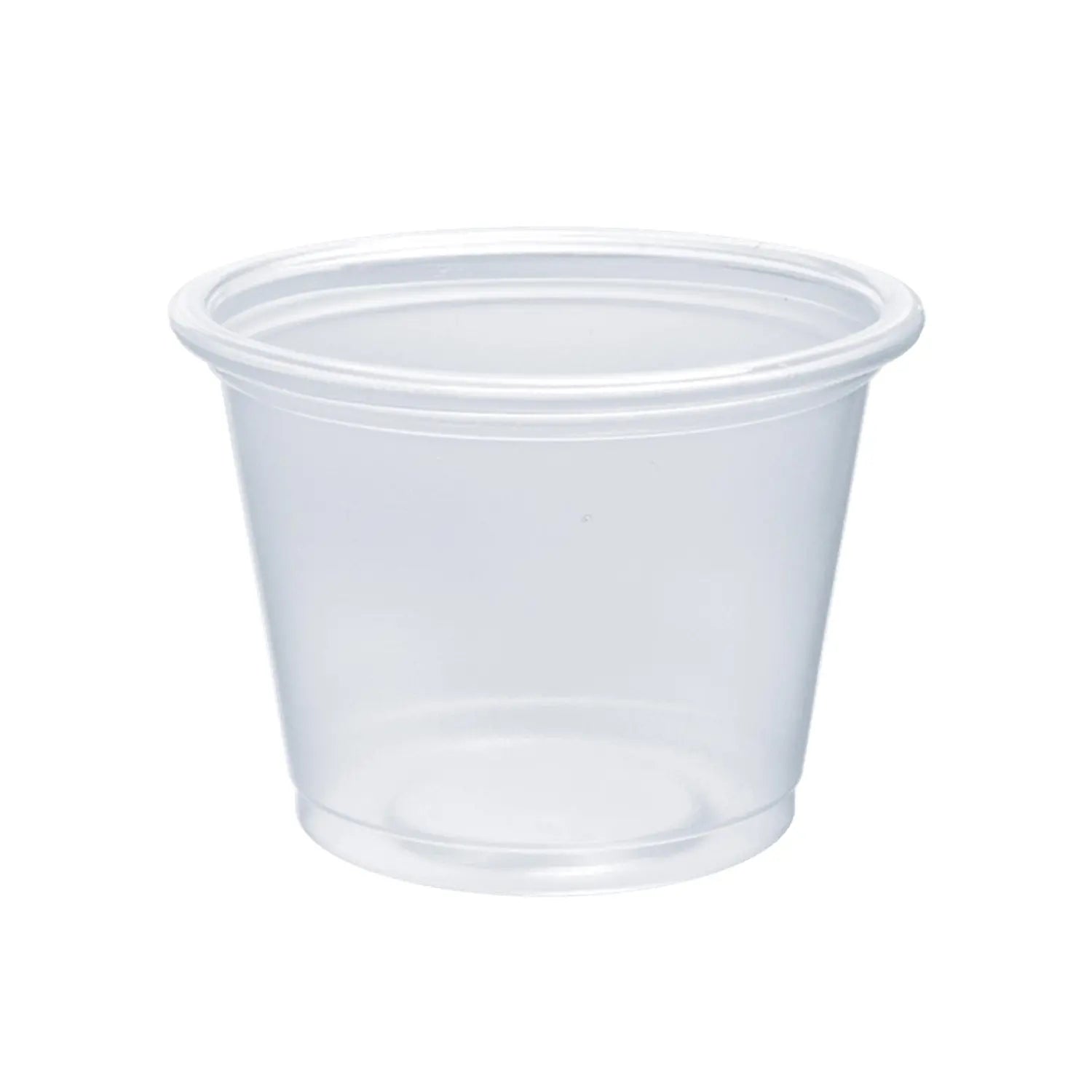 Dart 1 oz. Contact Clear PP Plastic Portion Container - Case of 2500 - #100PC Dart Container