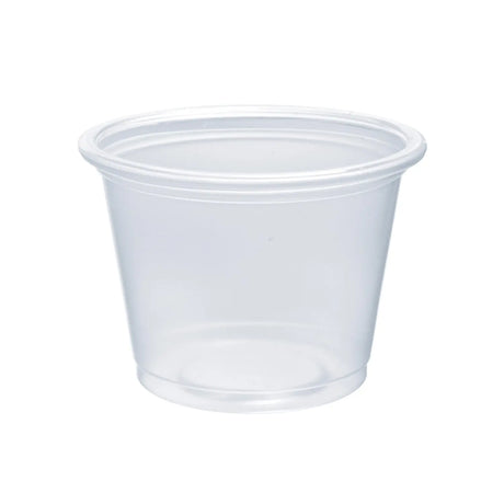 Dart 1 oz. Contact Clear PP Plastic Portion Container - Case of 2500 - #100PC Dart Container