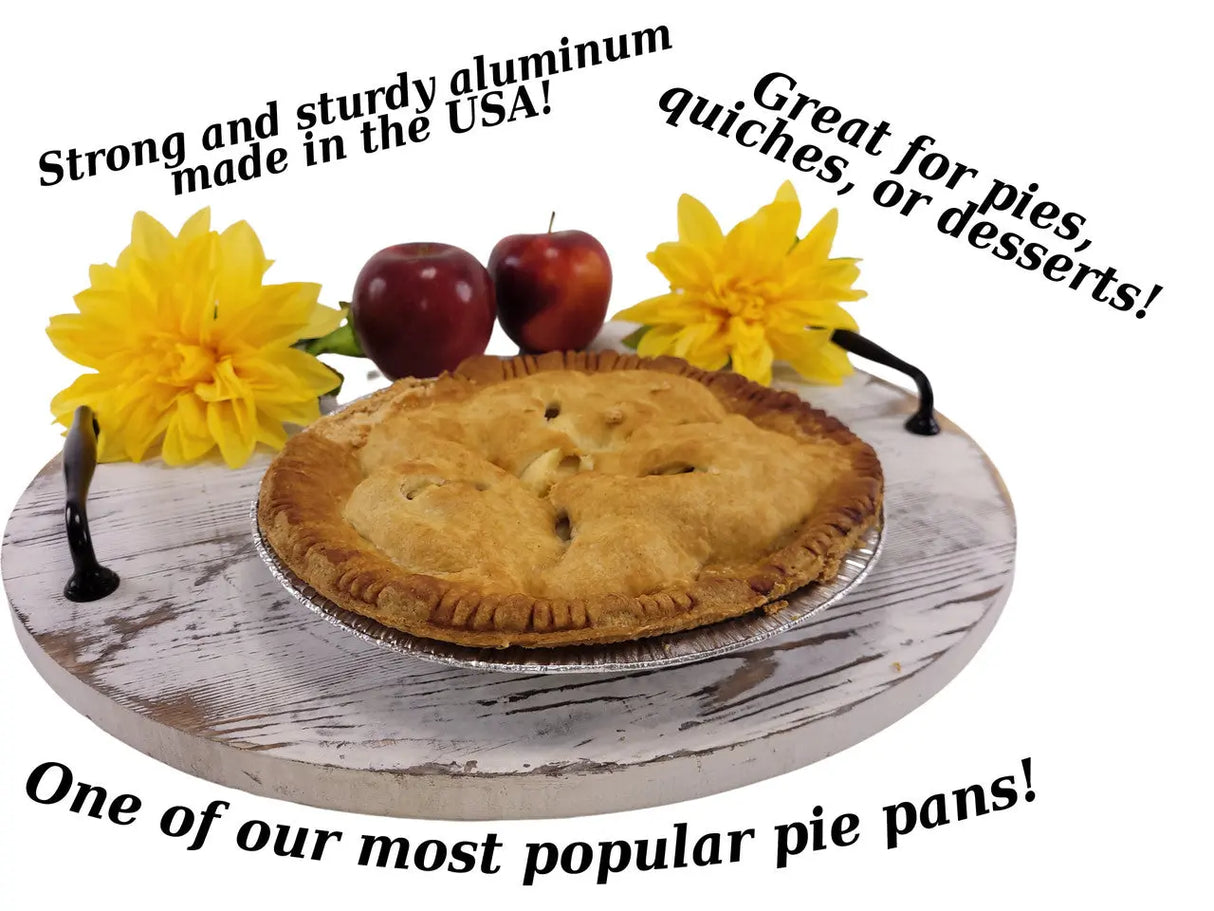 11" Disposable Aluminum Foil Deep Pie Pan - Case of 500  #2411 KitchenDance