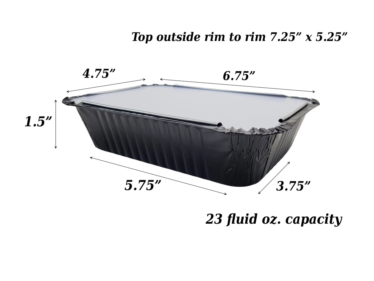 1½ lb. Colored Foil Carryout Pan with Board Lid - Case of 1000 - #7650L KitchenDance