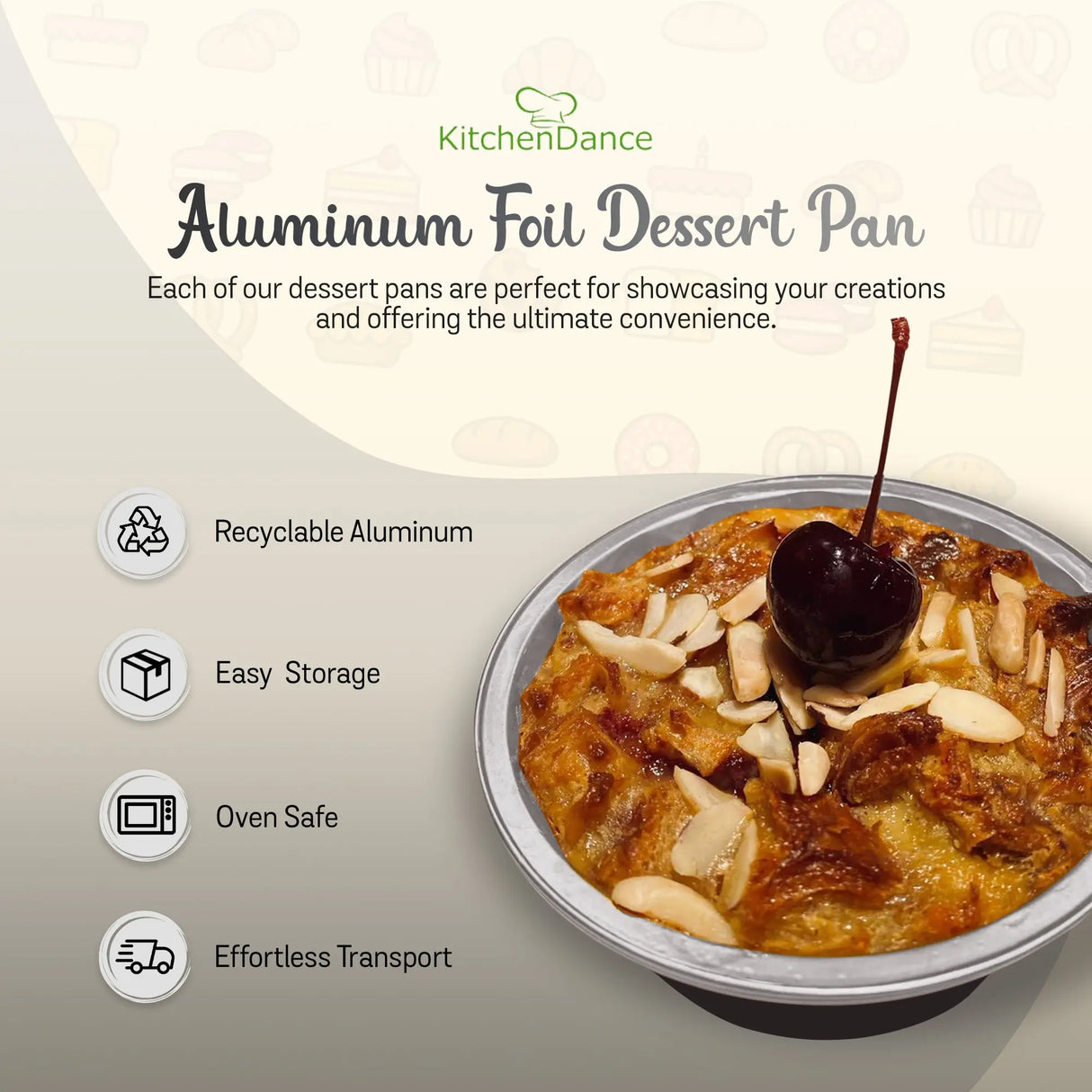 8 oz. Smoothwall Colored Disposable Foil Pan- Case of 1000 - #A42NL KitchenDance