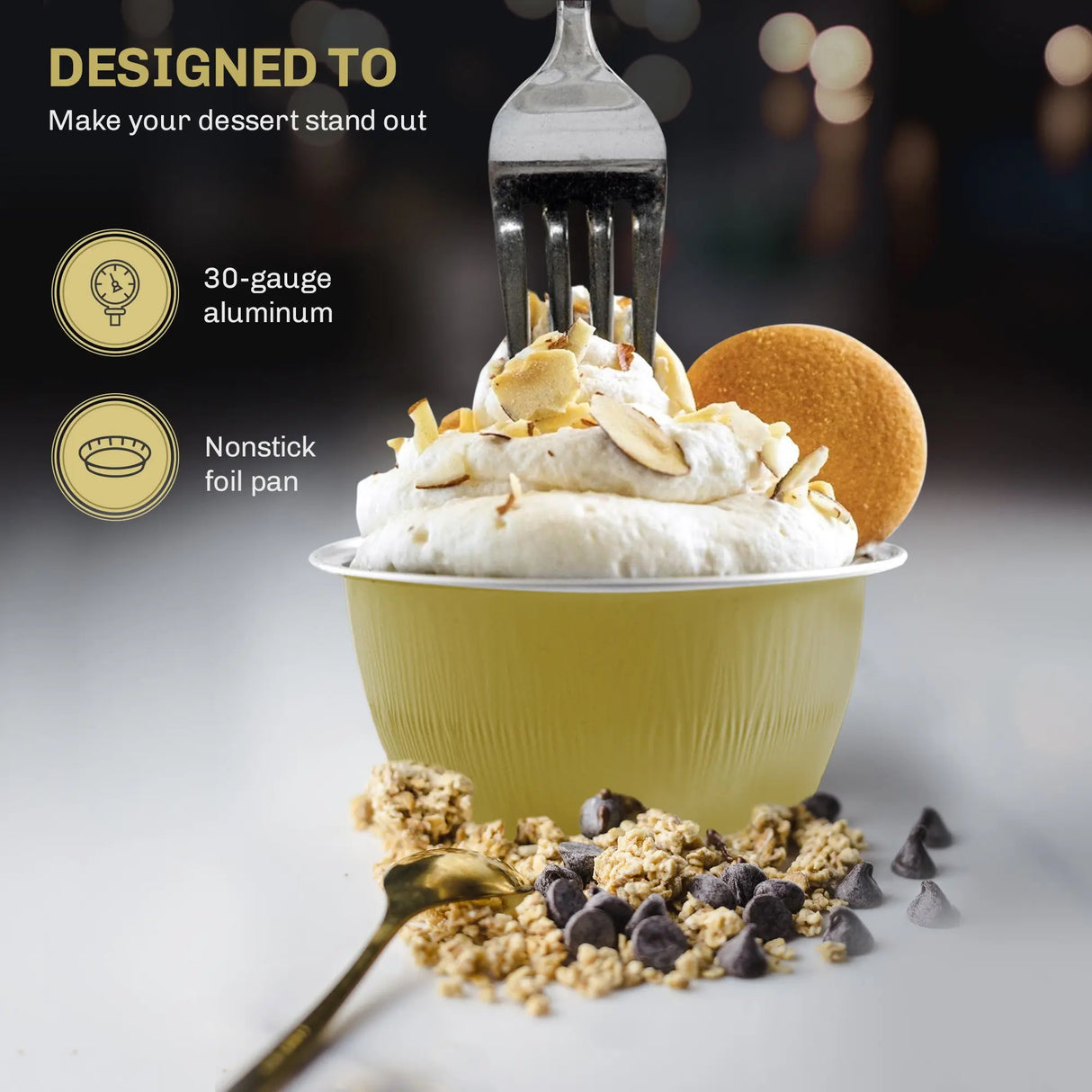 4 oz. Disposable Colored Aluminum Ramekins with Lids Case of 2000- #A50P KitchenDance