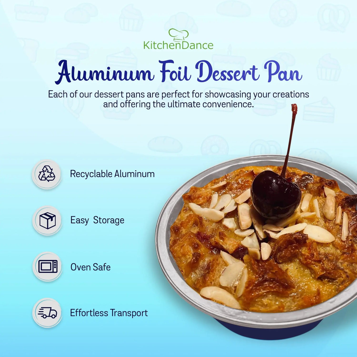8 oz. Smoothwall Colored Disposable Foil Pan- Case of 1000 - #A42NL KitchenDance