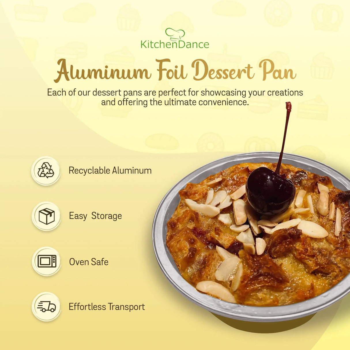 8 oz. Smoothwall Colored Disposable Foil Pan- Case of 1000 - #A42NL KitchenDance