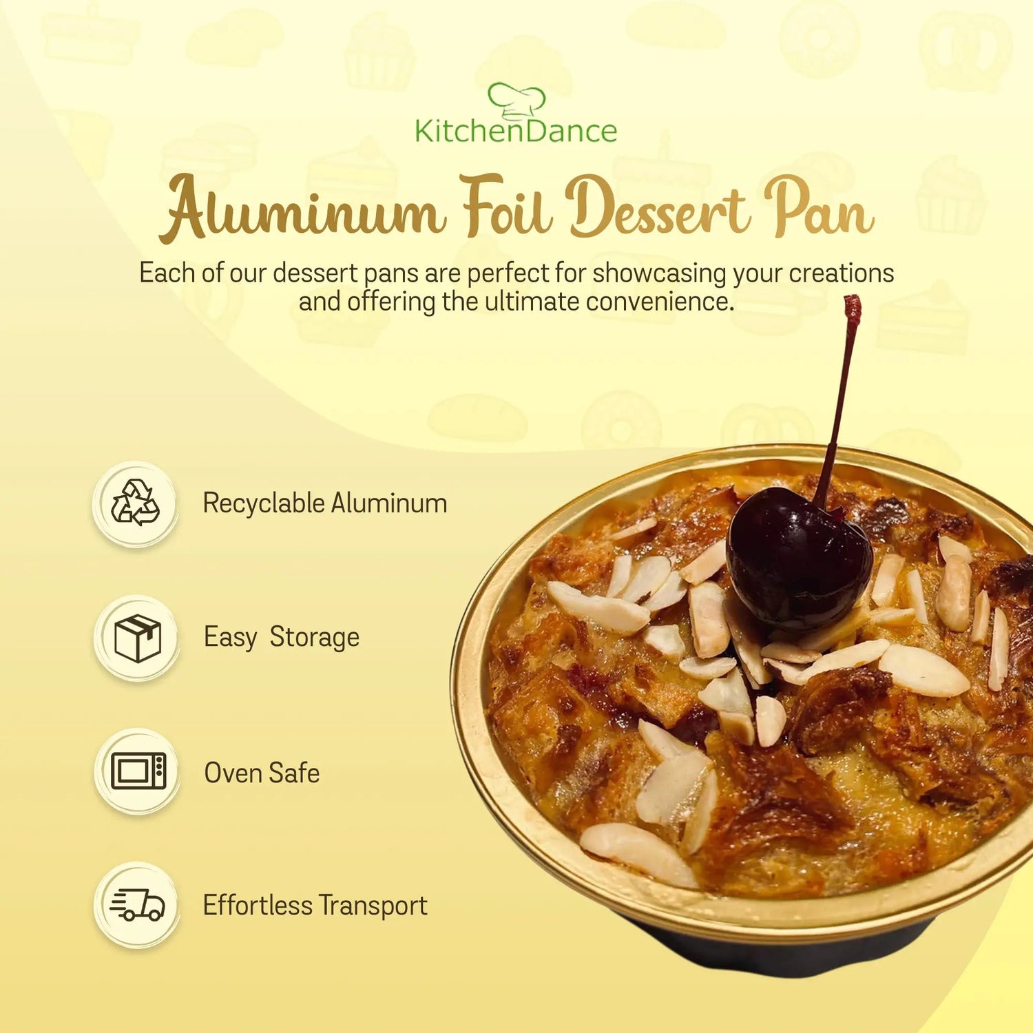 8 oz. Smoothwall Colored Disposable Foil Pan- Case of 1000 - #A42NL KitchenDance