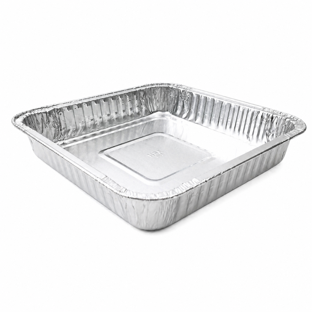 9" Square Disposable Cake Pan- Case of 500 - #1100