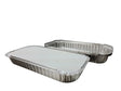 3 lb. Disposable Oblong Entrée Pan with Board Lid - Case of 500 - #110L D & W Fine pack
