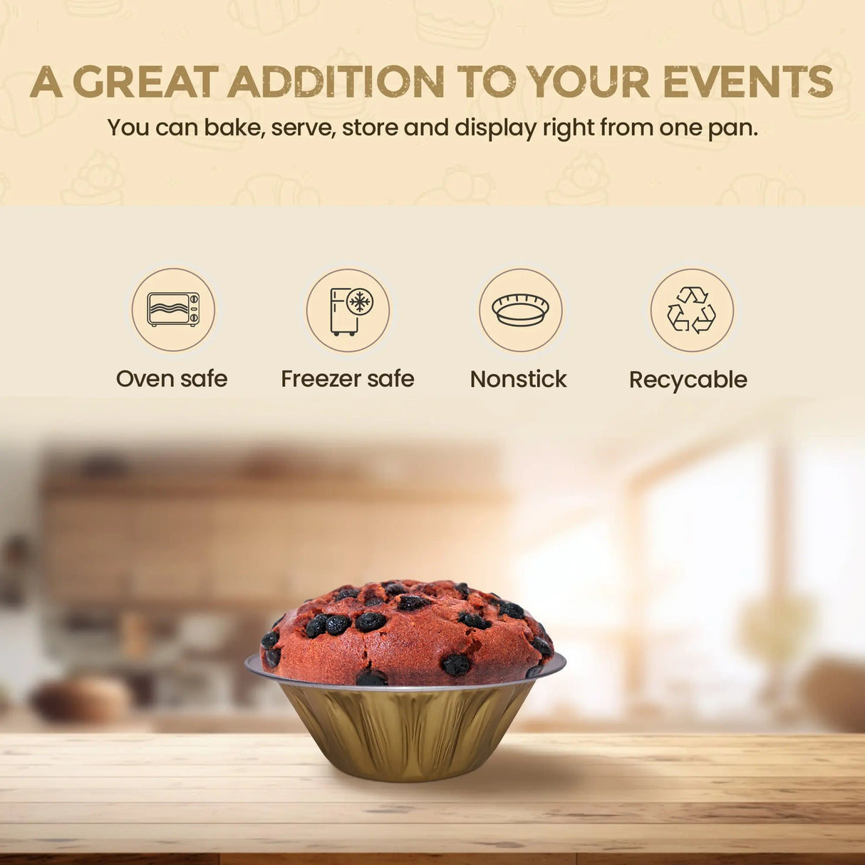 18 oz. Jumbo Disposable Aluminum Pot Pie Pan - Case of 600 -  #A57NL KitchenDance