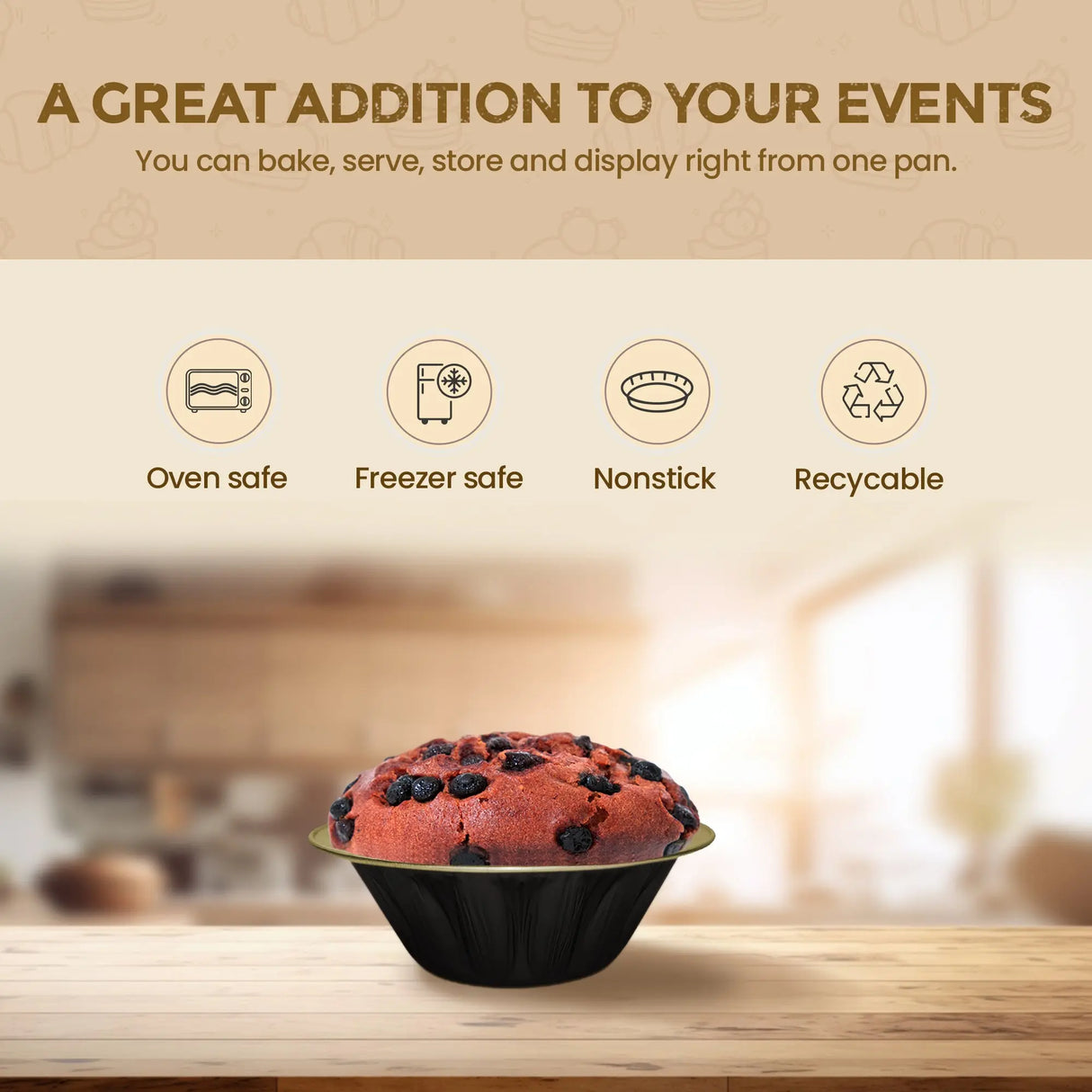 18 oz. Jumbo Disposable Aluminum Pot Pie Pan - Case of 600 -  #A57NL KitchenDance