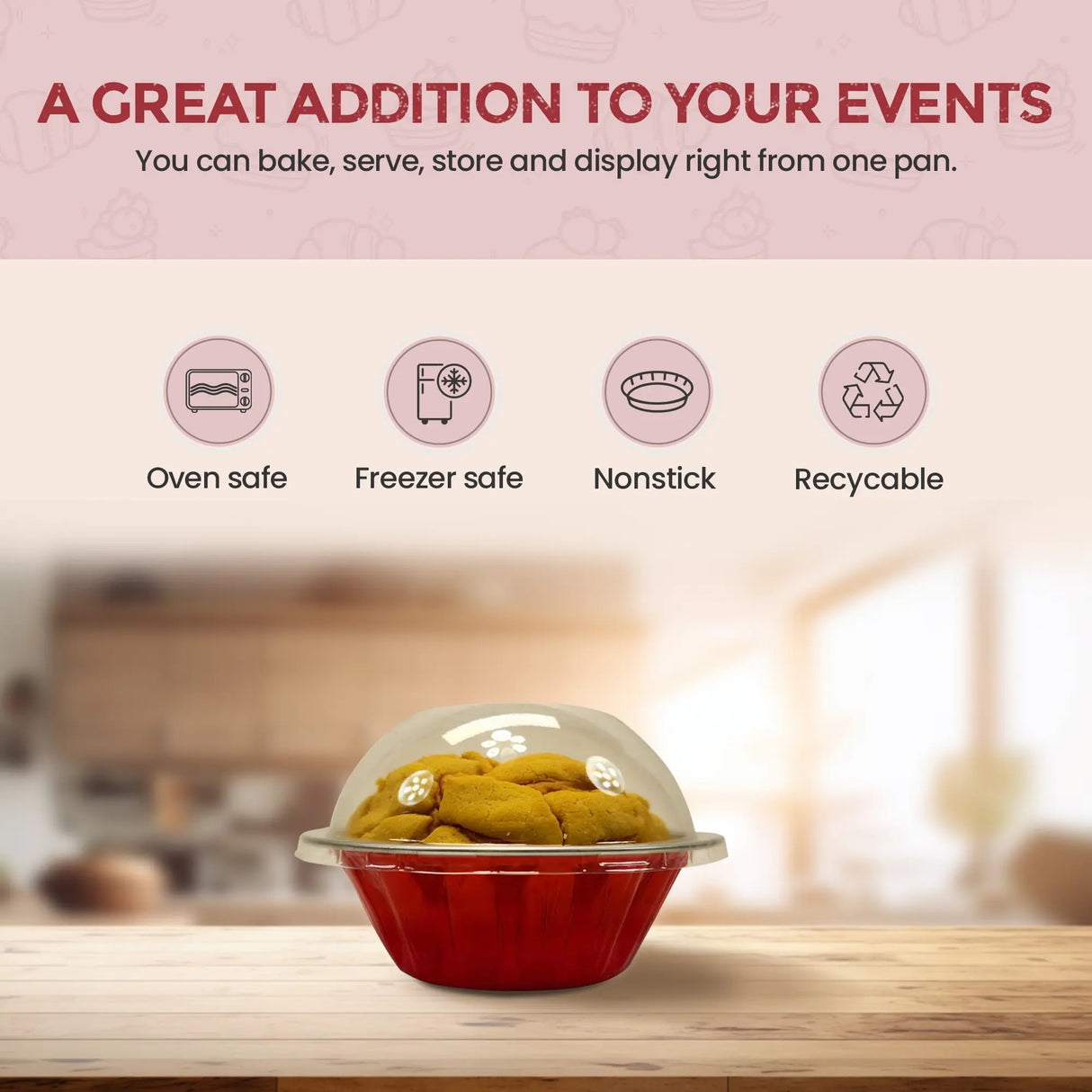 18 oz. Jumbo Disposable Aluminum Pot Pie Pan with Lid- Case of 600 -  #A57P KitchenDance