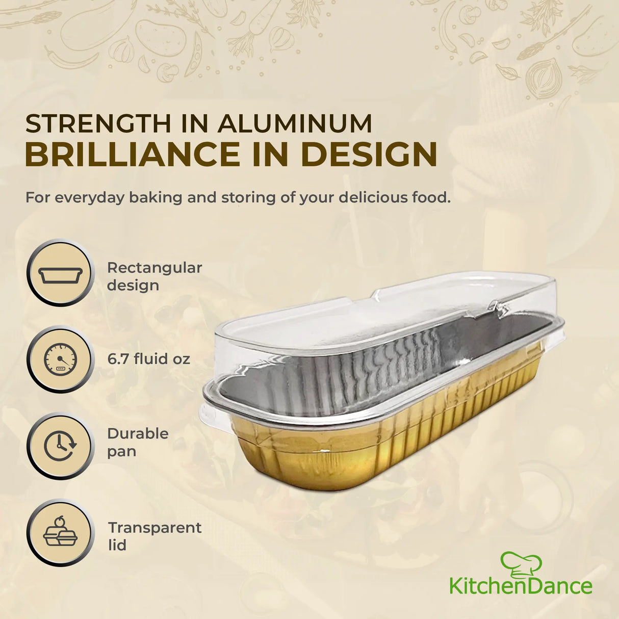 Rectangular Colored Dessert Tin with Stackable Lid - Case of 1000 - #A43P KitchenDance