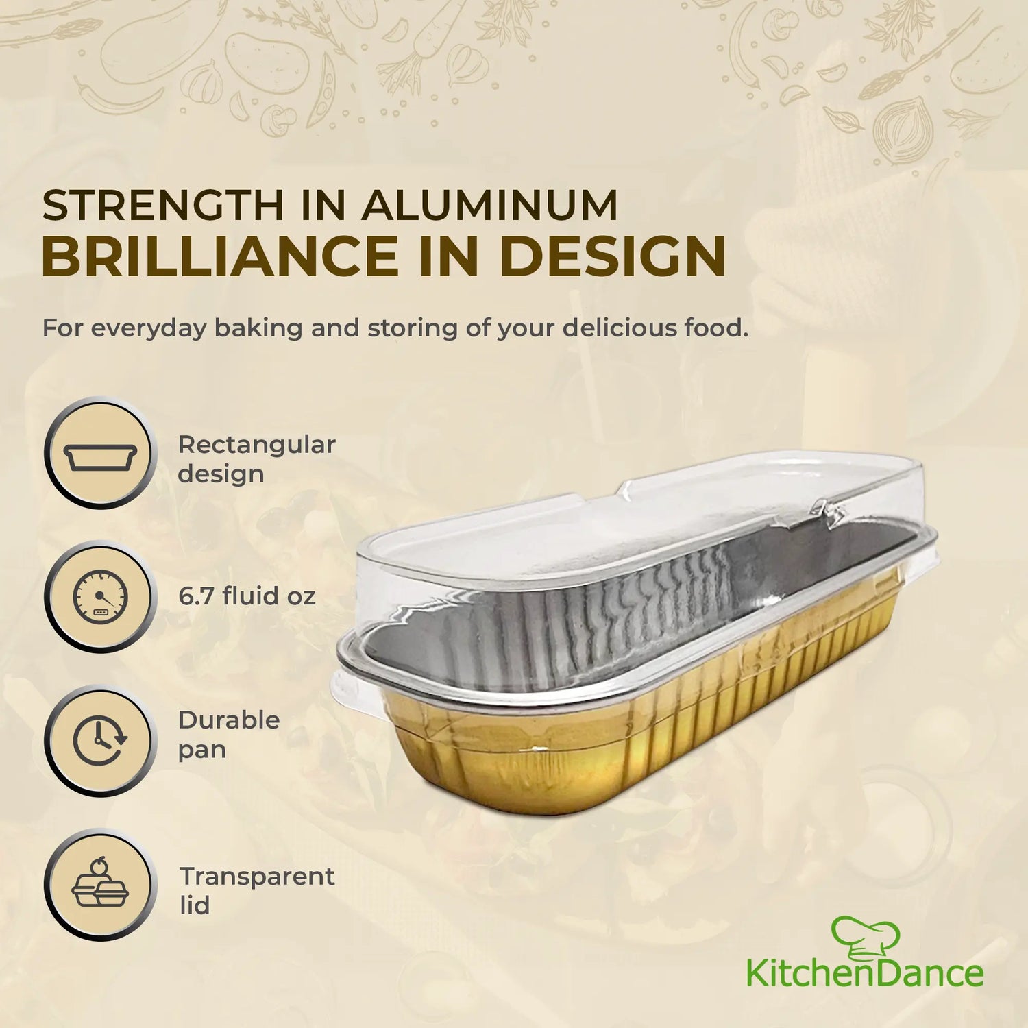 Rectangular Colored Dessert Tin with Stackable Lid - Case of 1000 - #A43P KitchenDance