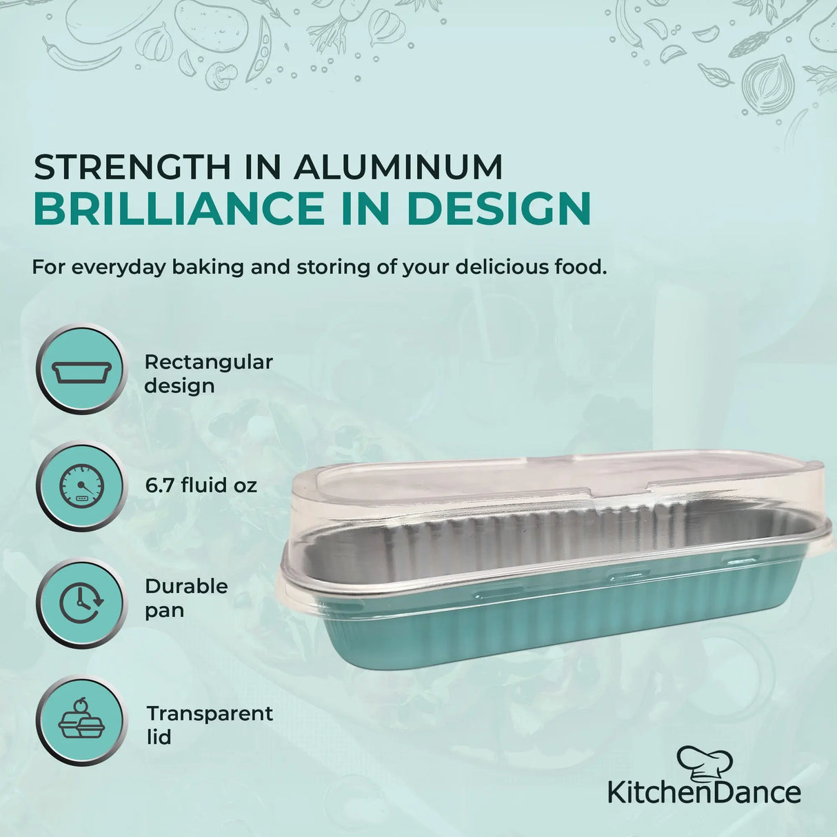 Rectangular Colored Dessert Tin with Stackable Lid - Case of 1000 - #A43P KitchenDance