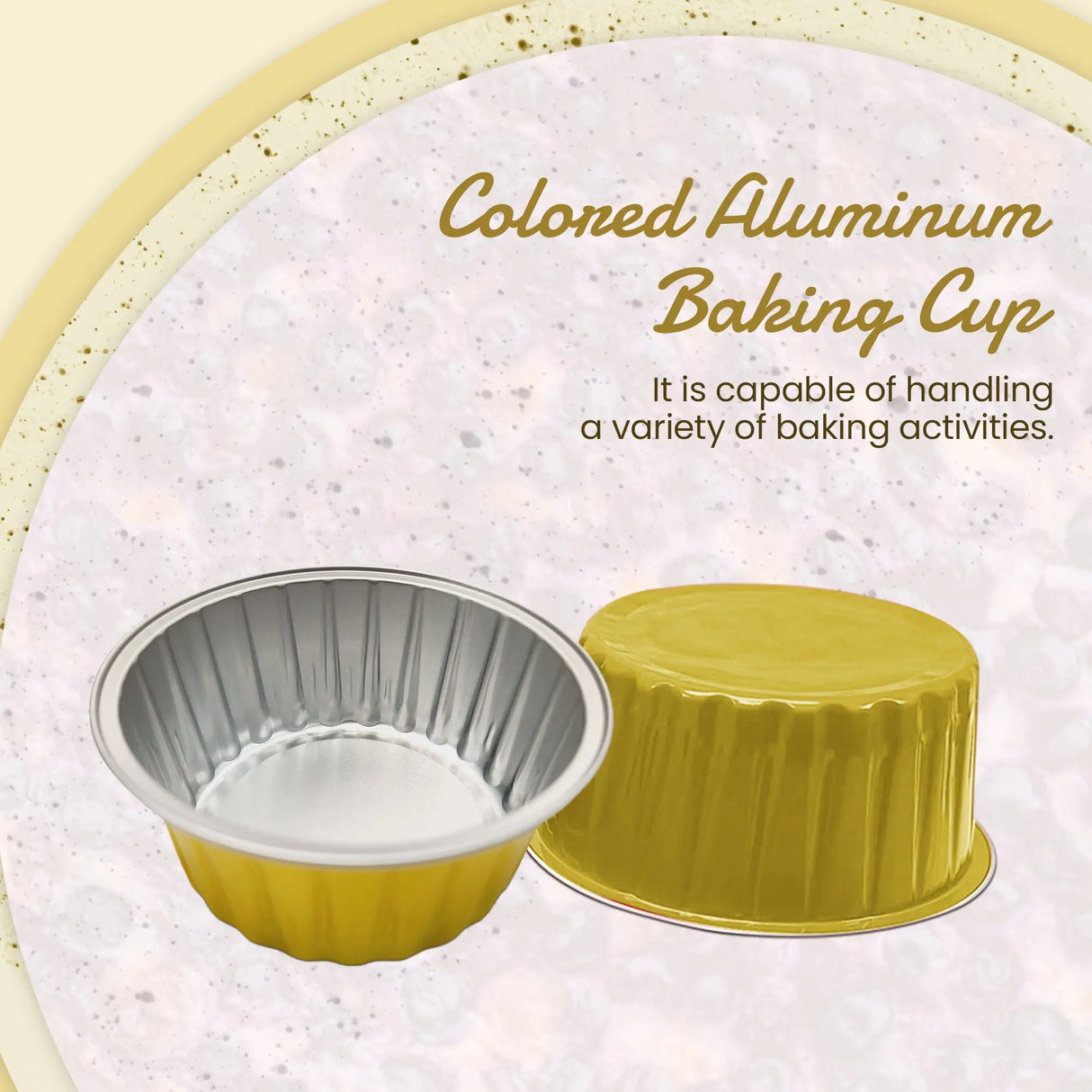 4.5 oz. Colored Aluminum Ramekin and Dessert Cup - Case of 2000- #A35NL KitchenDance