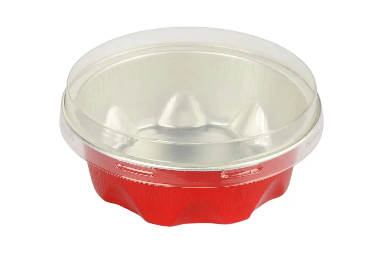 2 oz. Disposable Aluminum Colored Foil Cups with Lids Case of 2000- #A3P KitchenDance