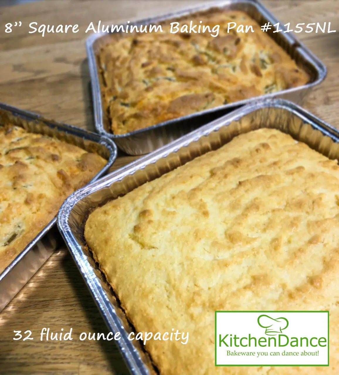 8" Square Disposable  Aluminum Baking Pan  - Case of 500 - #1155NL D & W Fine pack