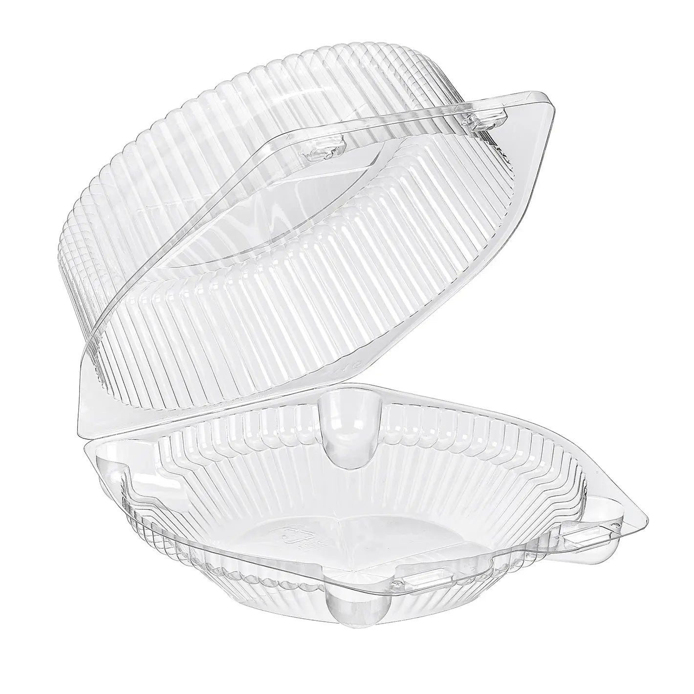 6" Plastic High Dome Clamshell Pie Container - Case of 300  #CPC116 Inline Plastics