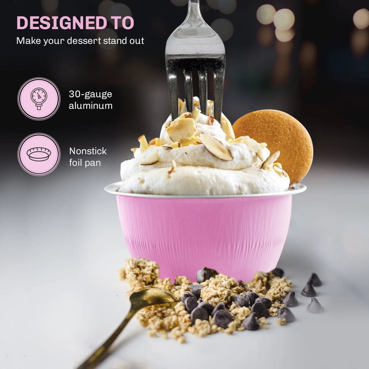 4 oz. Disposable Colored Aluminum Ramekins with Lids Case of 2000- #A50P KitchenDance