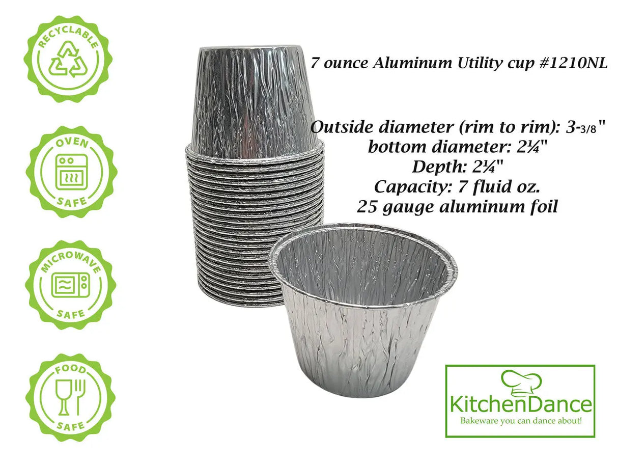 7 oz. Disposable Aluminum Baking Cup - Case of 2000  #1210NL Aikou