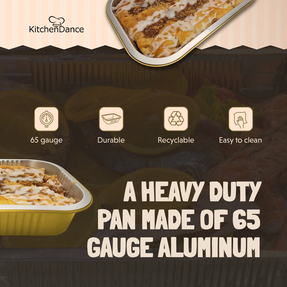 11" x  7" Colored Heavy Aluminum Entrée Pan - Case of 200 - #A71NL KitchenDance