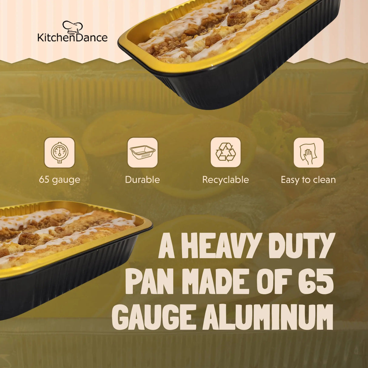 11" x  7" Colored Heavy Aluminum Entrée Pan - Case of 200 - #A71NL KitchenDance