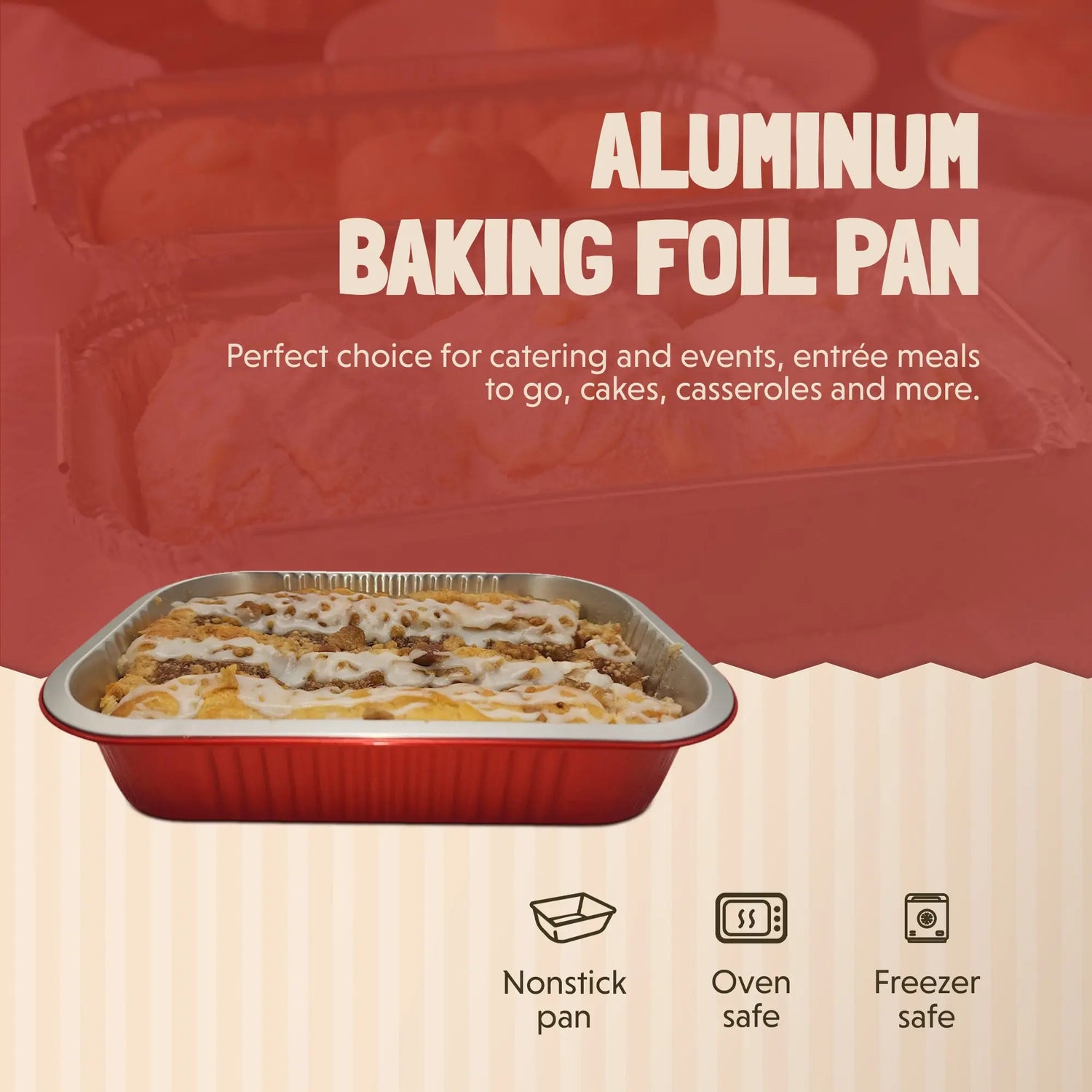 11" x  7" Colored Heavy Aluminum Entrée Pan with Snap on Dome Lid - Case of 200  #A71P KitchenDance