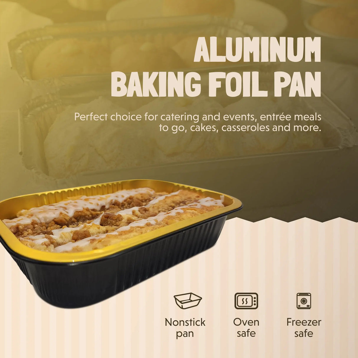 11" x  7" Colored Heavy Aluminum Entrée Pan with Snap on Dome Lid - Case of 200  #A71P KitchenDance