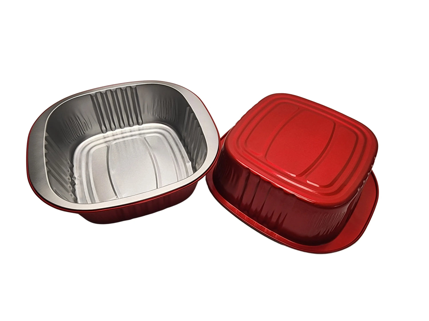 5" x 5" Heavy Aluminum Square Foil Pan - Case of 1000 - #A69NL KitchenDance