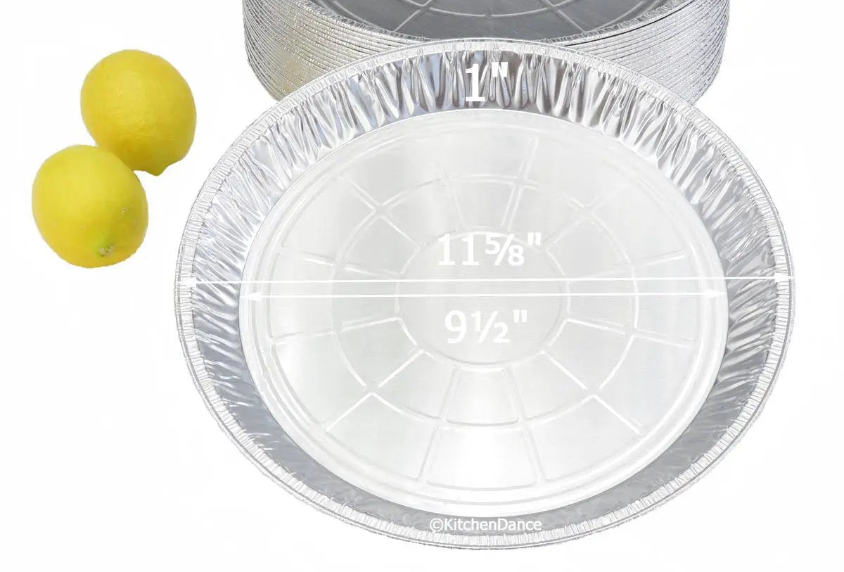 12" Shallow Disposable Aluminum Pie Pan - Case of 500 #1243 Wholesale Foil Pans