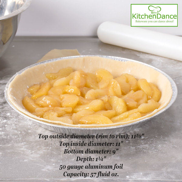 12" Disposable Aluminum Foil Pie Pan - Case of 500 - #1257 D & W Fine pack