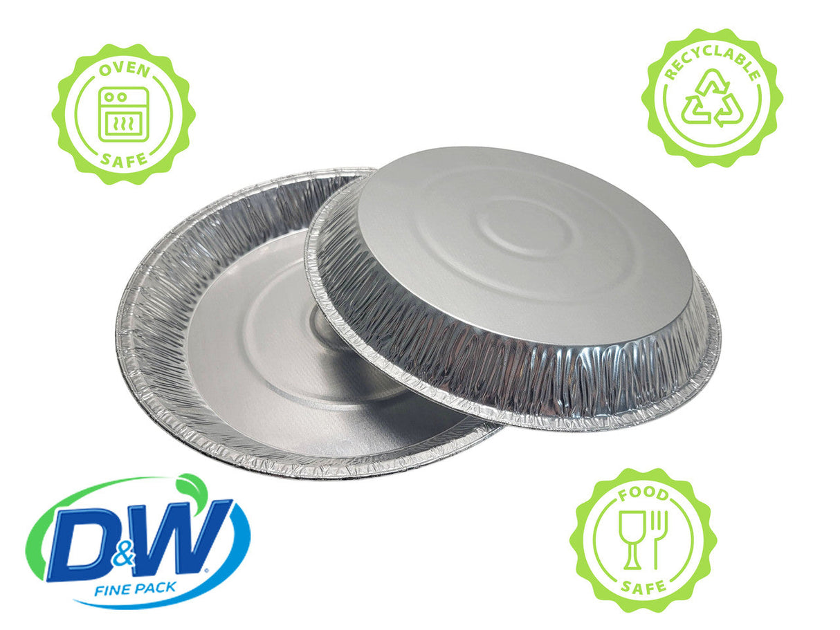 12" Disposable Aluminum Foil Pie Pan - Case of 500 - #1257 D & W Fine pack