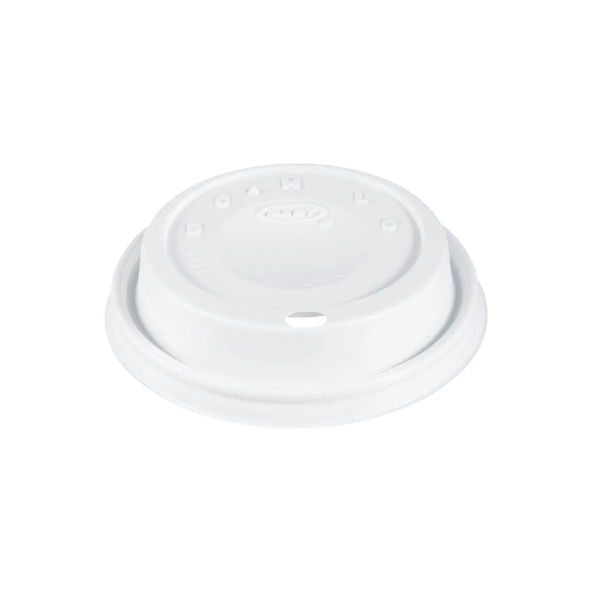 Dart 6-12 oz. White HIPS Plastic Cappuccino Lid - Case of 1000 - #12EL Dart Container