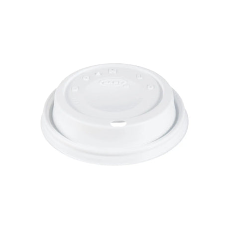 Dart 6-12 oz. White HIPS Plastic Cappuccino Lid - Case of 1000 - #12EL Dart Container