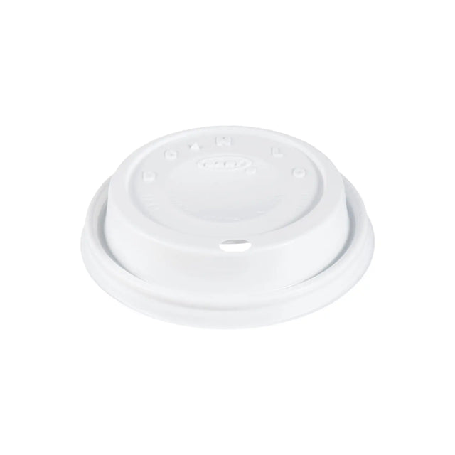 Dart 6-12 oz. White HIPS Plastic Cappuccino Lid - Case of 1000 - #12EL Dart Container