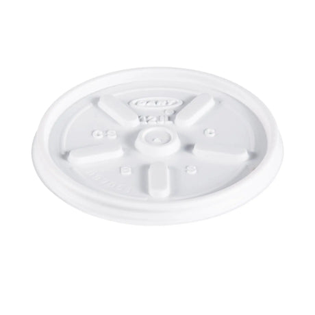 Dart 6-12 oz. White HIPS Plastic Vented Lid - Case of 1000 - #12JL Dart Container