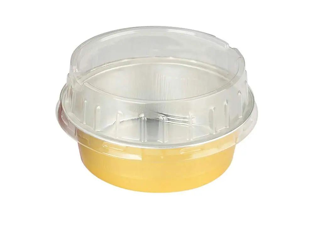 5 oz. Foil Cup with Plastic Lid  Case of 2000 - #A41P KitchenDance