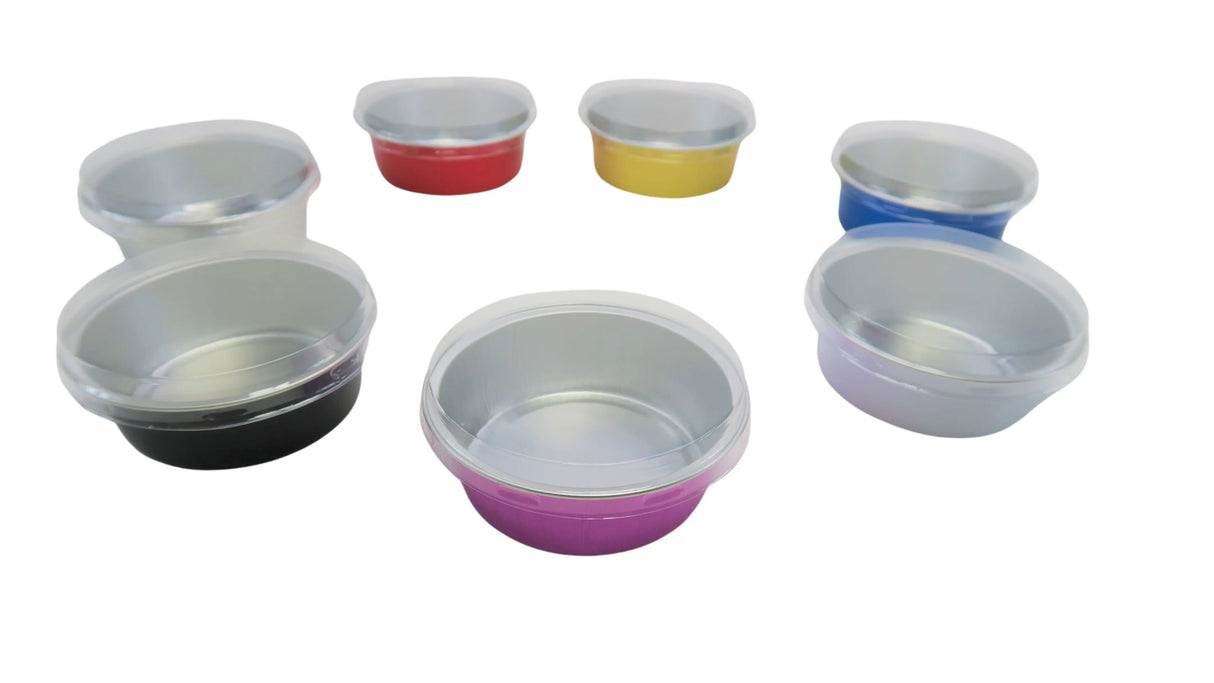 5 oz. Foil Cup with Plastic Lid  Case of 2000 - #A41P KitchenDance