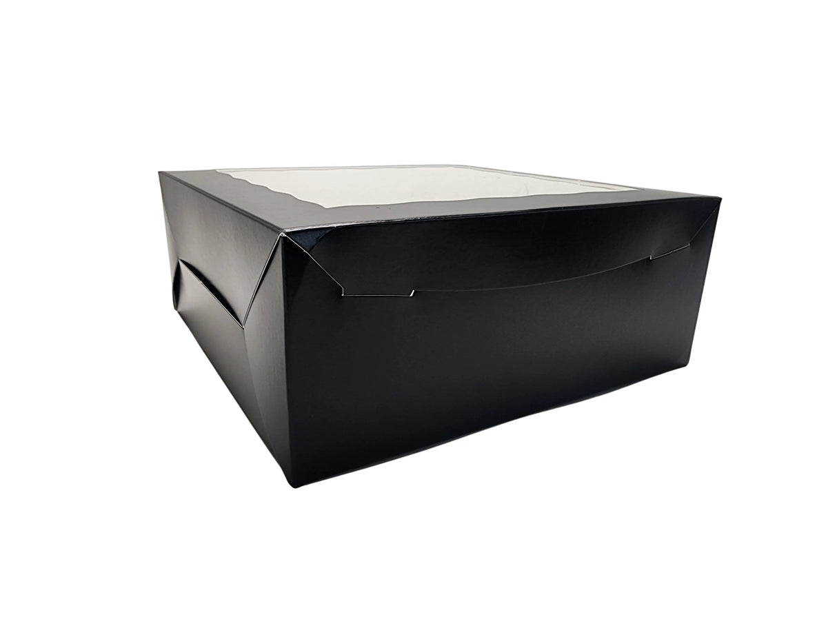 14 x 10 x 4 Colored Lock Tab Window Bakery Boxes - Case of 100 - #14104W BRP Box shop