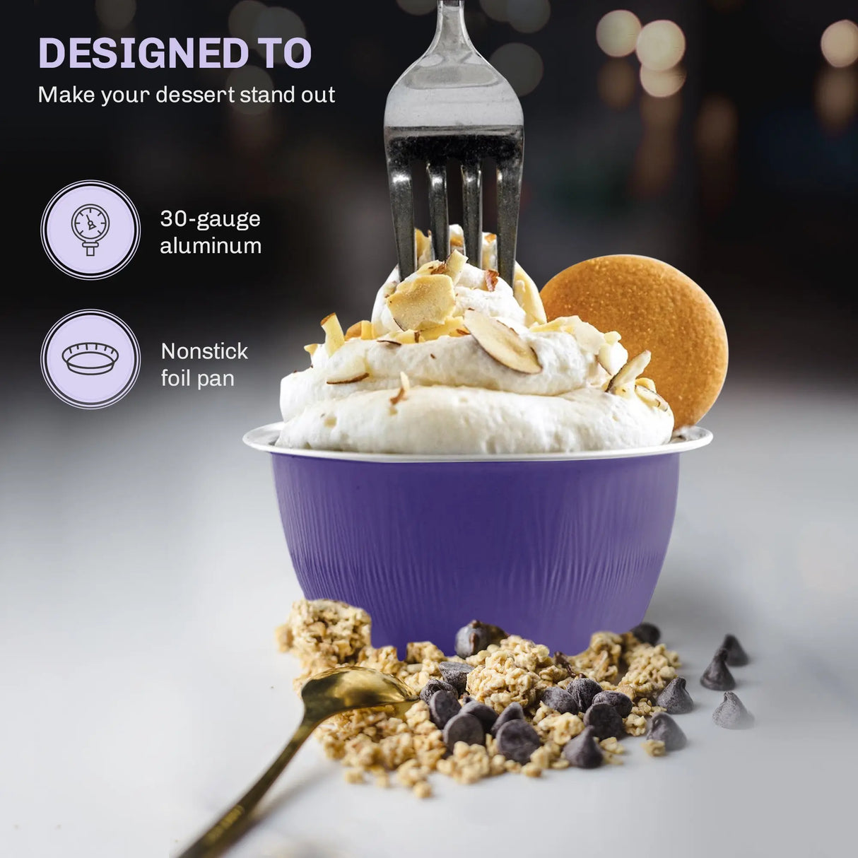 4 oz. Disposable Colored Aluminum Ramekins with Lids Case of 2000- #A50P KitchenDance