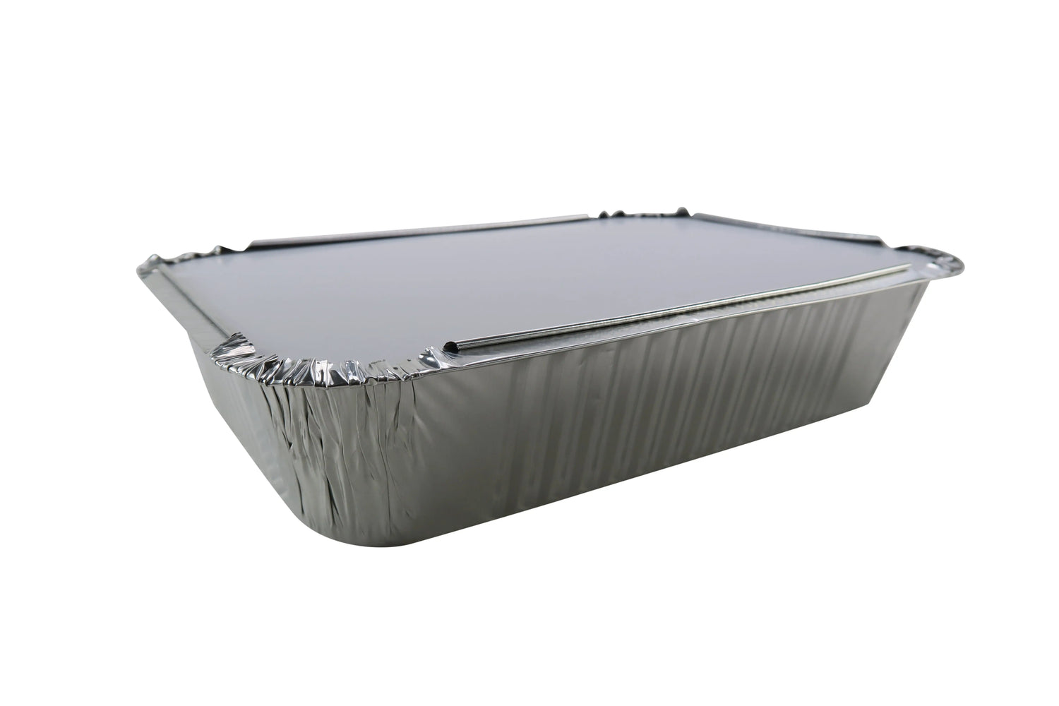 3.75 lb. Colored Carryout Foil Pan with Board Lid - Case of 500 - #3227L KitchenDance