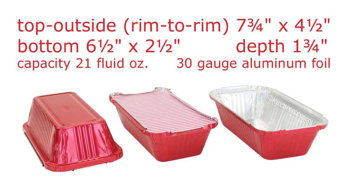 1½ lb. Closable Colored Foil Loaf Pan with Board Lid - Case of 1000 - #1650L KitchenDance