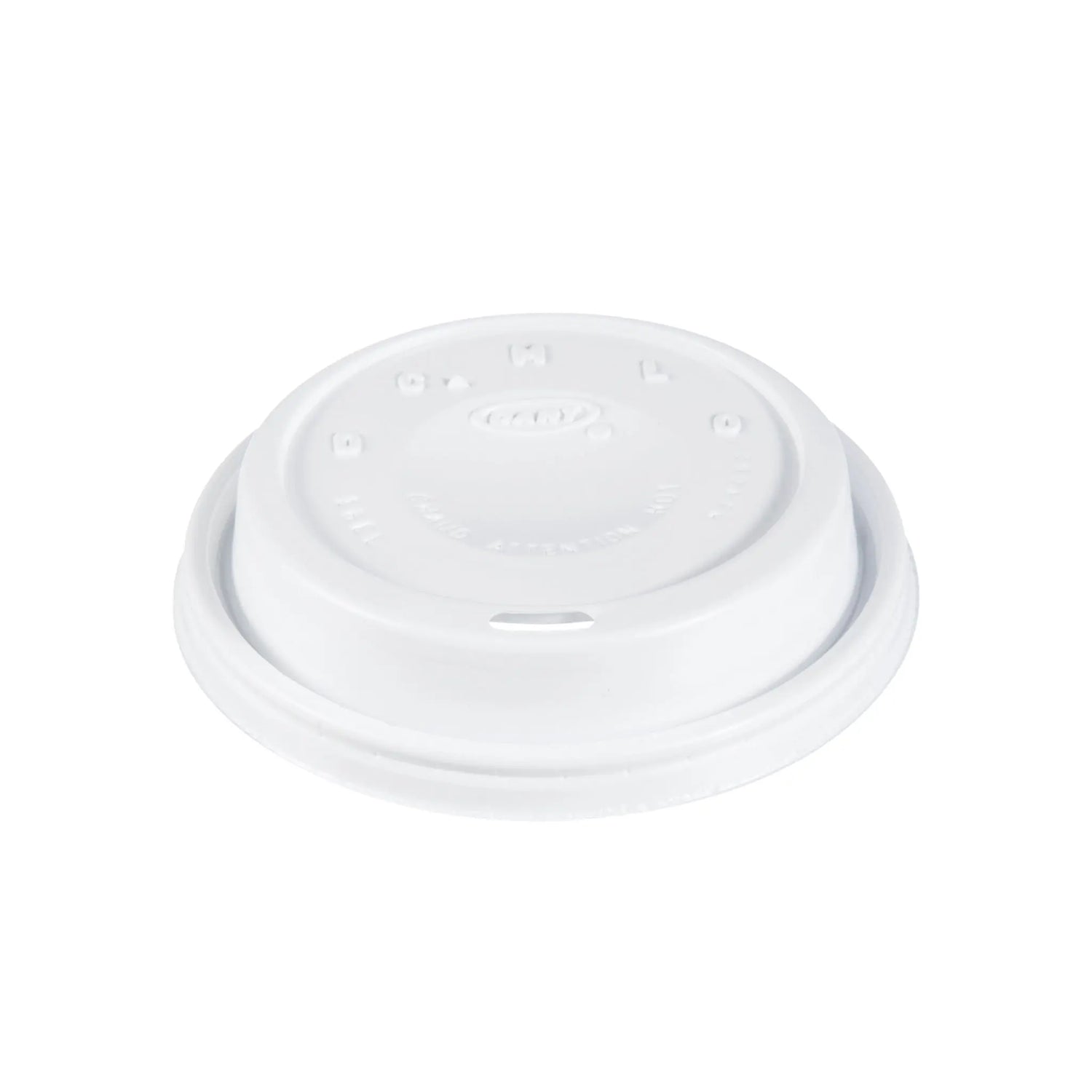 Dart 12-24 oz. White HIPS Plastic Cappuccino Lid - Case of 1000 - #16EL Dart Container
