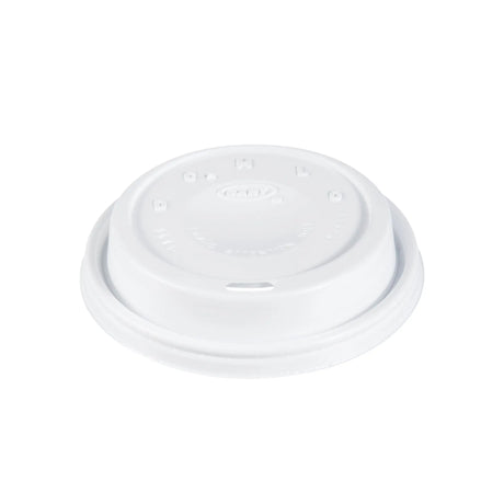 Dart 12-24 oz. White HIPS Plastic Cappuccino Lid - Case of 1000 - #16EL Dart Container
