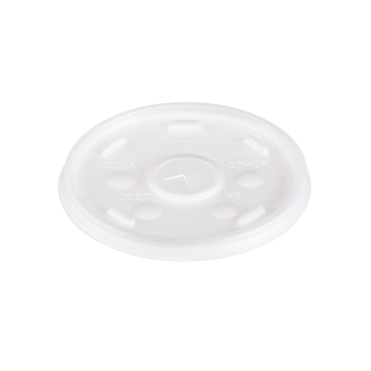 Dart 12-24 oz. Translucent HIPS Plastic Straw-Slotted Lid - Case of 1000 - #16SL Dart Container