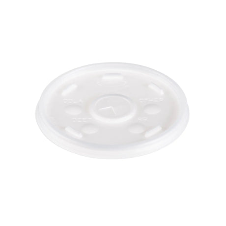 Dart 12-24 oz. Translucent HIPS Plastic Straw-Slotted Lid - Case of 1000 - #16SL Dart Container