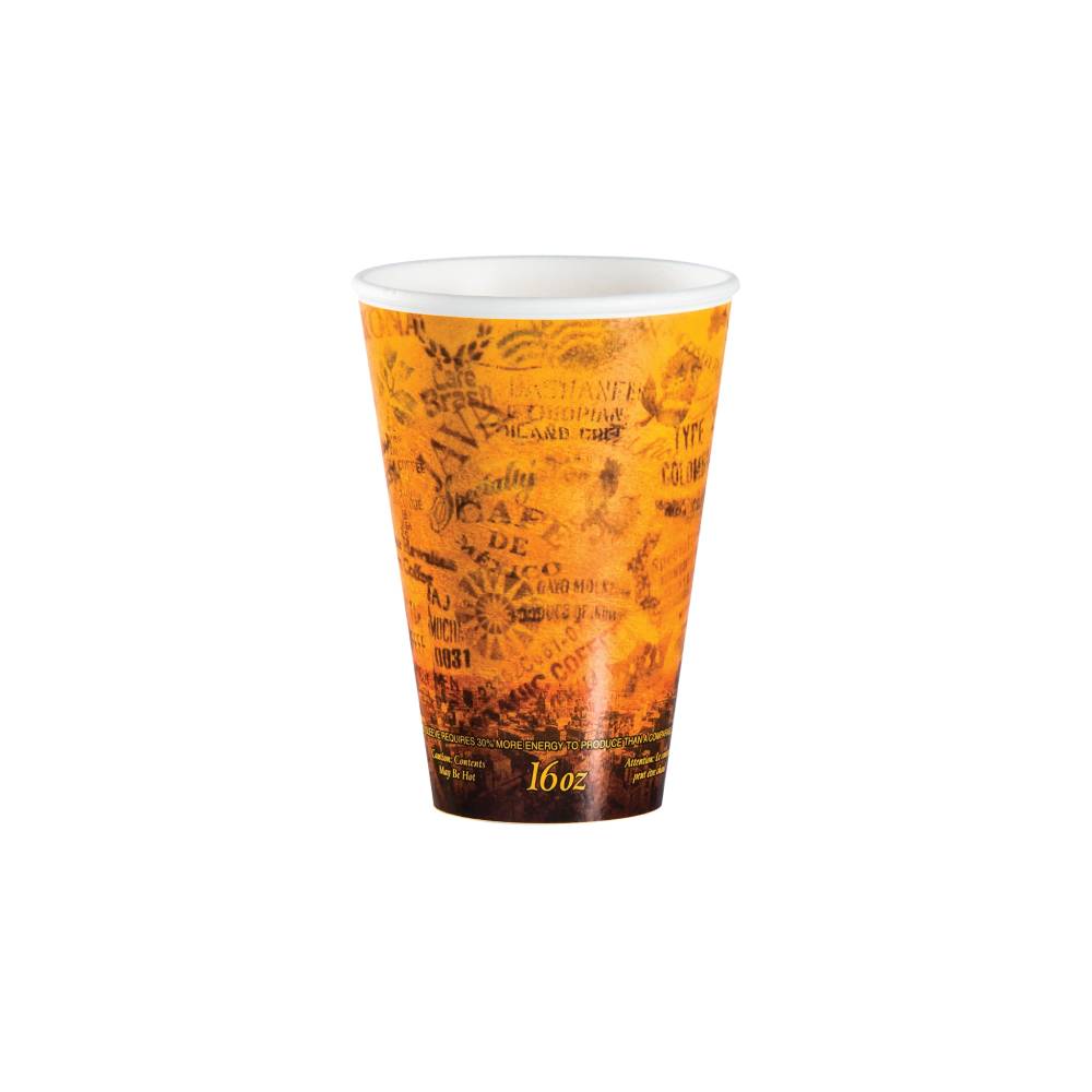 16 oz. Escape® Paper-Wrapped Foam Cup - Case of 1000 - #16U16ESC