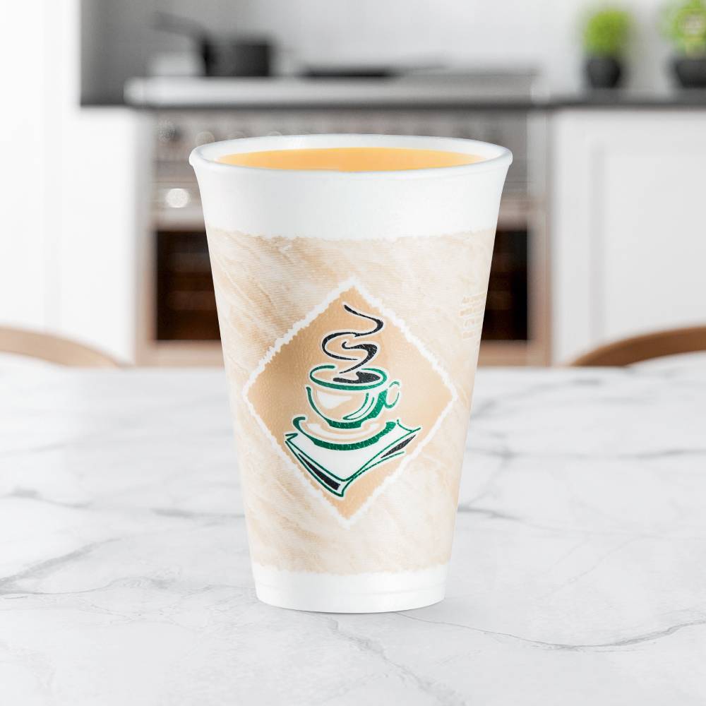 Café G® 16 oz. Green Foam Cup - Case of 1000 - #16X16G