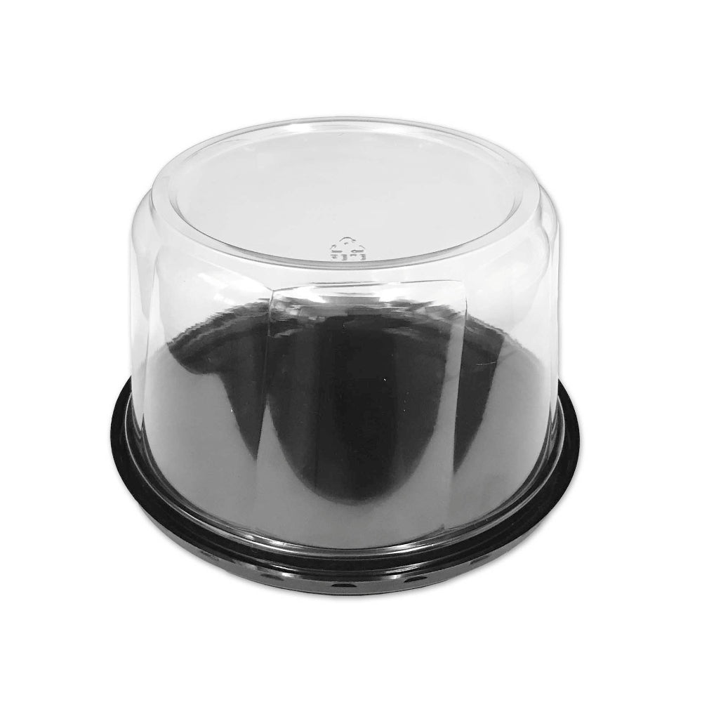 D & W Fine Pack 6" Cake Display Container - Case of 150 - #1793