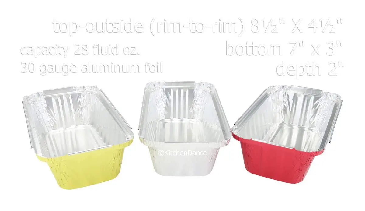2 lb. Colored Closable Foil Loaf Pan with Board Lid - Case of 1000 - #1850L Aikou
