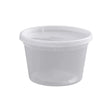 Tripack Deli Pro 16 oz. Round Microwavable Food Storage Deli Container With Lid Combo Pack - Case of 240 - #TD40016 Tripack Deli Pro
